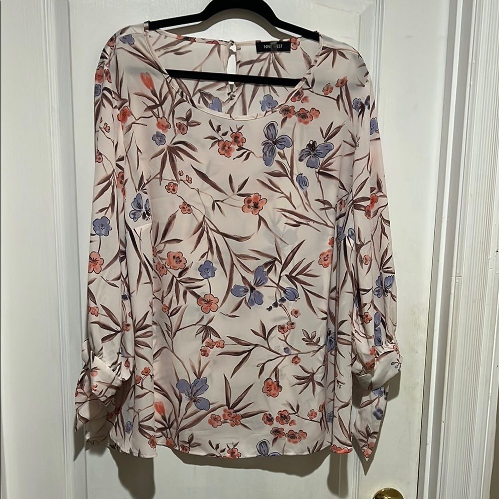 Nine West Multicolored Relaxed Blouse